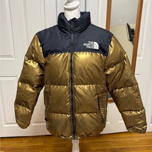 The North Face Metallic Gold and Black Jacket